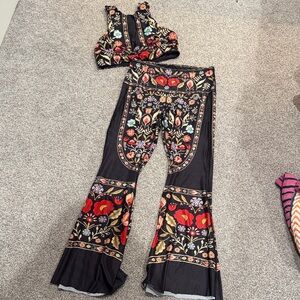 Floral Boot Cut Jumpsuit